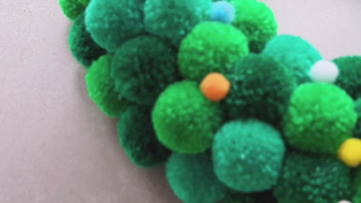Fuzzy Monster Wreath